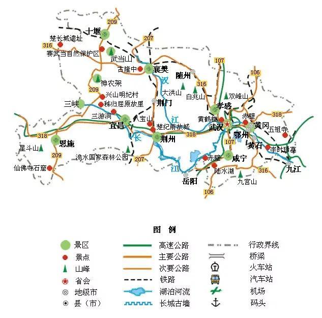 全国旅游地图精简版，收藏备用