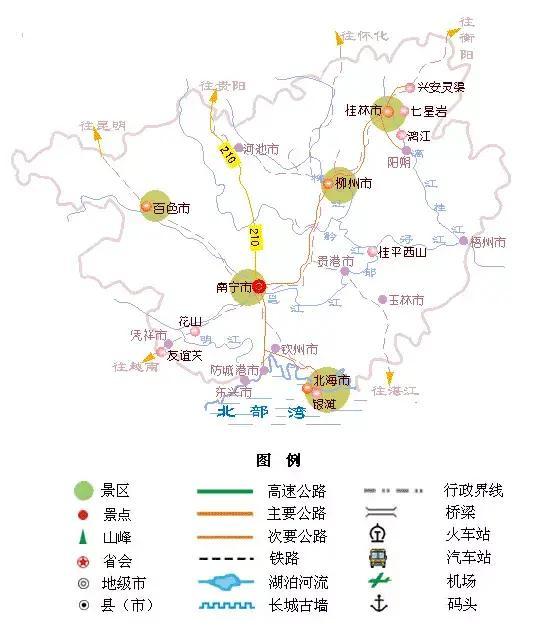 全国旅游地图精简版，收藏备用