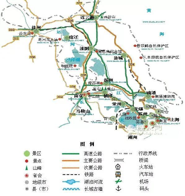全国旅游地图精简版，收藏备用
