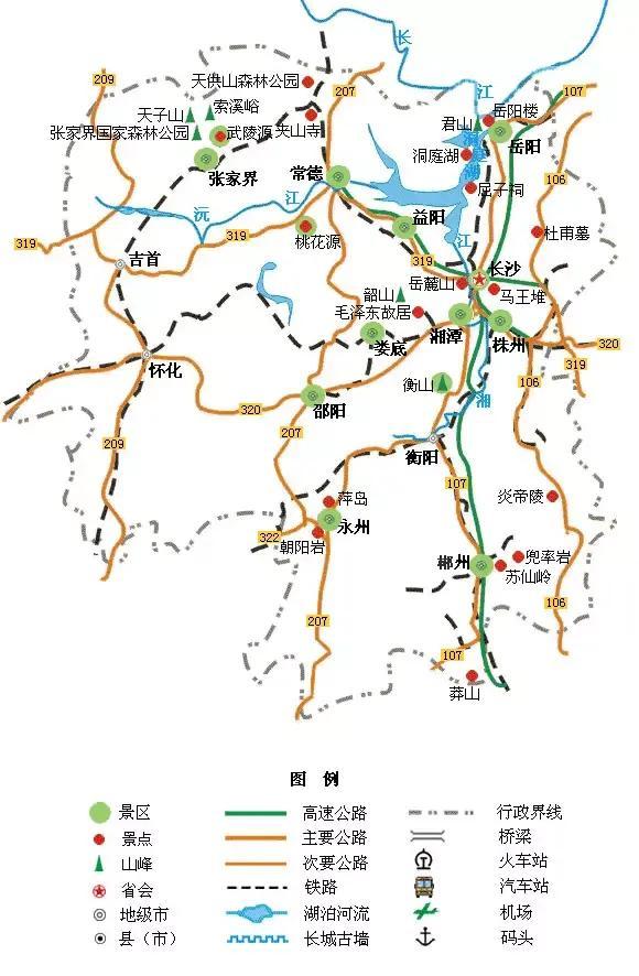 全国旅游地图精简版，收藏备用