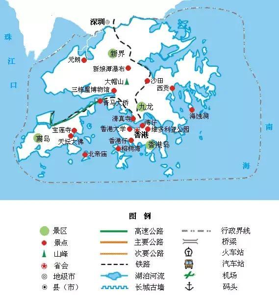 全国旅游地图精简版，收藏备用