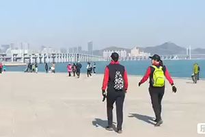 徒步滨海路跨海大桥