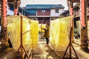 「行摄美食」漫游浦江遗世古村，品尝潘周家百年挂面，江南乔家大院-灵岩庄园休闲摄影一日游