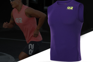 R2男女同款 哑光纱坎肩 超强排汗 不磨身