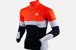 CYBERPACER领航者 男士长袖修身运动跑服+长裤 春秋户外跑夜跑综合跑服