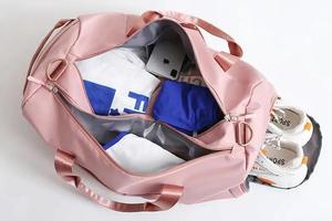 新款干湿分离男女健身包尼龙防水旅行包瑜伽包