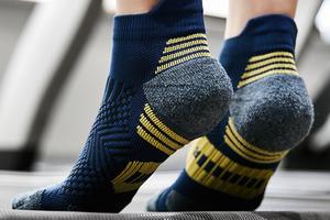 MSW805肌动马拉松专业运动短袜毛巾底防滑跑步袜男女短筒速干篮球训练袜