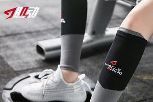 肌动824专业梯度压缩马拉松越野运动腿套绑小腿护具