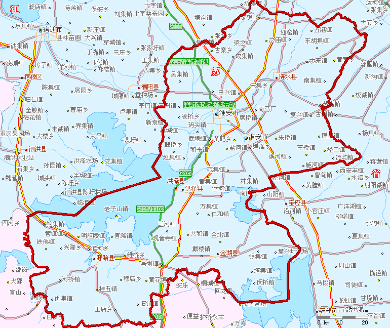 2017洪泽湖国际马拉松丨各地区至洪泽交通路线