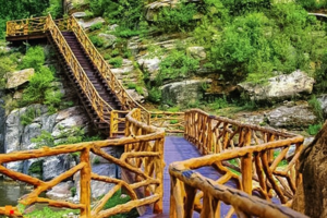 假期一日  秋游圣泉山 品美食  徒步神堂峪山水栈道-怀柔山水一日休闲