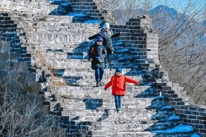 志愿北京4小时冬日长城＋冰河仪式亲子一日营1.2/10/11/17/18越过山脊，冲入冰河，5KM内徒步 