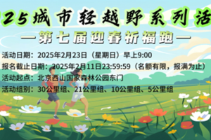 2025年城市轻越野系列活动 -第七届迎春祈福跑（早鸟价）