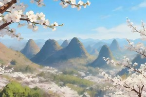 荔波县“寻梅迎春·赛动黔景”梅原徒步活动