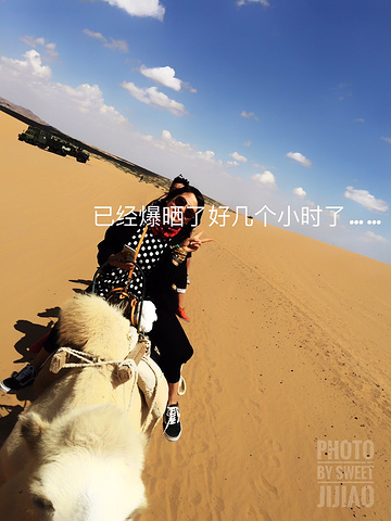 '超级帅的车车。去腾格里沙漠一定要坐这种越野车穿越沙漠边缘。有点风，沙子很烫。开始自拍模式_腾格里沙漠'的评论图片
