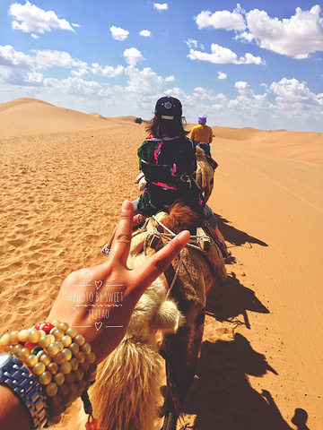 '超级帅的车车。去腾格里沙漠一定要坐这种越野车穿越沙漠边缘。有点风，沙子很烫。开始自拍模式_腾格里沙漠'的评论图片