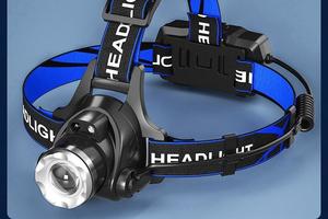 LED强光超亮头戴式头灯，户外远射充电疝气感灯