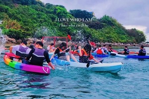 五一假期 H1巽寮湾公园赶海，快艇上美人鱼岛、环游龟山岛/海鸥岛，海上皮划艇、帆船出海，磨子石美拍、烧烤、篝火晚会二日游