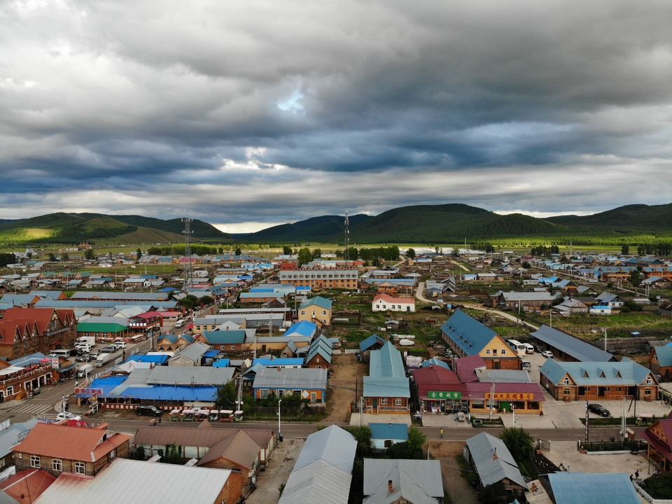 2019.07.05呼伦贝尔之恩和小镇航拍