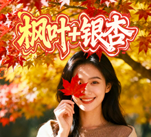 【12月3/6/10/13号】小九寨南雄帽子峰银杏世界摄影拍照、岭南红叶世界广东最美红枫、天空之境美拍、趣味魔法森林二天