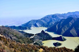 【已成型】12月27日 黑河甘峪湾穿越虎峪梁，俯瞰金盆水库远观群山  