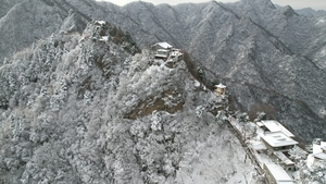 1月1日潭峪登顶九华山，赏冰瀑