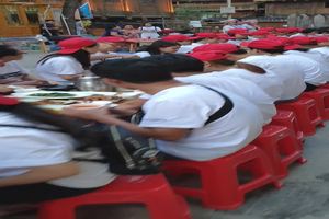 2018齐奥集团黔东南团建活动-百人长桌宴