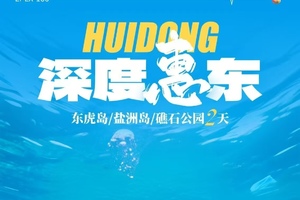 每周六出发【深度惠东】：东虎岛浮潜赶海+盐洲岛观白鹭/滩涂日落+玩海上桨板+帆船出海+打卡礁石公园2天
