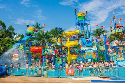 【水世界乐园+狼牙山登山】挑战超级大海啸