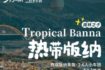 雨林之子·热带版纳｜4日｜2-6人小车团 | 探索热带奢享度假，精华景点一个不落，野象谷+中科院植物园+傣族园+曼听公园