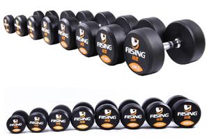 RISING锐思 健身房商用哑铃 25公斤圆头包胶男士 2.5-35kg多规格圆头亚玲套装 7.5K
