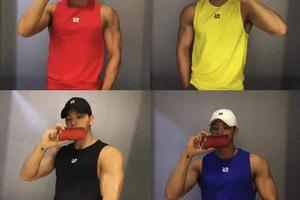 健身无袖背心男子速干运动夏季衣服