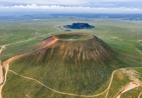 国庆4天•沙漠火山 | 徒步四大地质奇观の涝利海-库布齐沙漠-杨家川峡谷-火山草原