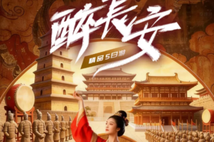 【醉长安 5日轻奢游】兵马俑-大唐不夜城-华山-明城墙-大明宫-回民街-乾陵-袁家村