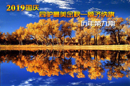 2019[国庆专题] 金秋十月，醉美胡杨林 专业摄影师陪同 休闲摄影游第九期(10月2日和7日各一期)