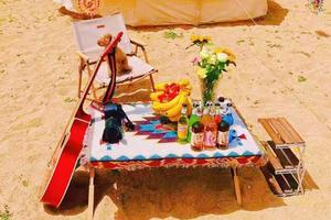 【轻奢★沙滩营地】7/16(周六）中韩式自助烧烤· | 荧光晚会·烟花·篝火·露天影院 | 日出·星辰·大海·