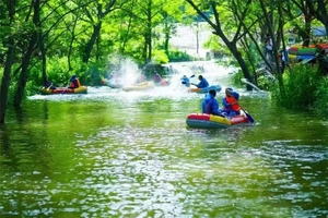 【激情漂流】8月13&14日（两天各一期）海阳招虎山漂流开漂啦！刺激又清凉.无漂流不夏天！