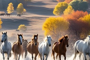 【8人团•国庆节6日•乌兰布统秋摄•上门接送】第二期10/2~7内蒙塞罕坝•围场•牛奶湖•草原天路•小布达拉宫•正蓝旗