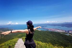打卡深圳第三高峰梅沙尖  360度全景绝美天梯 观山望海一日游