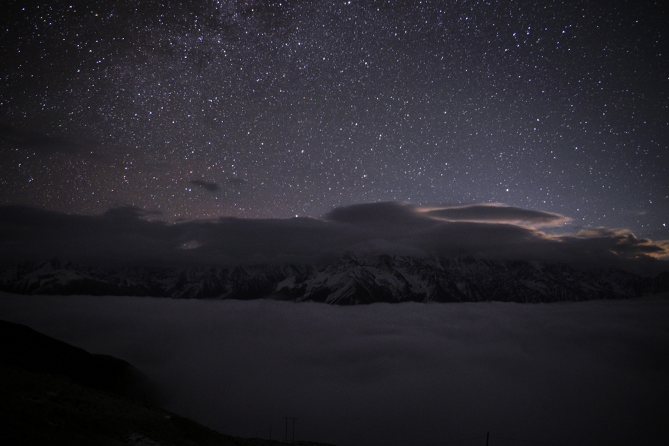 贡嘎星空。