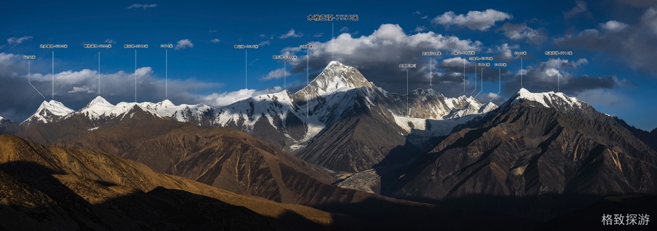 防火道垭口，雪山标注