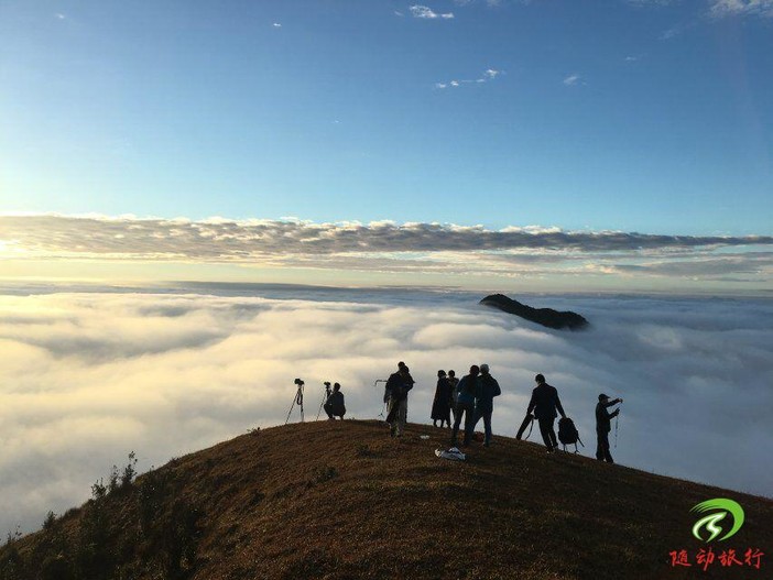 五一5月1号晚3号阳春鸡笼顶露营高山草原看日出云海