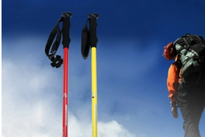 美途户外自主设计-驴加铝合金内锁3节伸缩登山杖