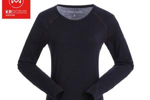 kroceus地球科学家女式羊毛长袖T恤25564