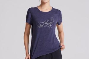 kroceus地球科学家女式羊毛短袖T恤25565