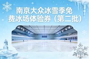 南京大众冰雪季免费冰场体验券（第二批）