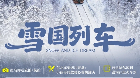 哈尔滨集合【雪国列车5天】SUV小团丨深度纯玩5天4晚丨登上北国列车，相遇“北极”！报名付定金