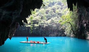 1.1-3【柳州河池】众秘境广西“仙本那”河池三门海，九顿溢流天窗，一条会开花的河，柳州夜景美食 