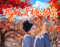 成团>11.5-6两天【摘柿子+枫叶】从化上罗柿子、岭南红叶世界赏枫、高山茶园、艾米稻香小镇、入住温泉酒店 。报名付定金