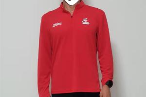  速干长袖T恤 红色