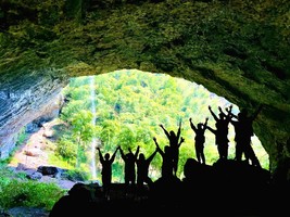 【章里古道】11.9徒步安吉章里古道，乌石铺就精古道，飞流悬瀑挂银丝，寻觅安吉小众秘境~